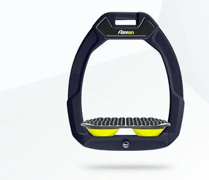 Flex-On Safe-On Sicherheitssteigbügel für Reitsteiger Endurance in Braun Grau Gelb – Bild 1 von 1