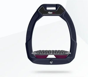 Flex-On Safe-On Sicherheitssteigbügel für Reitsteiger Endurance in Braun Grau Lila – Bild 1 von 1
