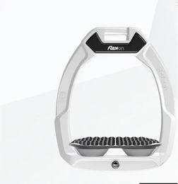 Flex-On Safe-On Sicherheitssteigbügel für Reitsteiger Endurance in Weiß/Grau/Grau – Bild 1 von 1