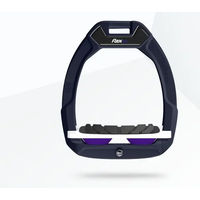 Produktbild von Flex-On Safe-On Sicherheitssteigbügel für Reitstellung mit Grip in Braun Weiß Violett