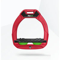 Produktbild von Flex-On Safe-On Sicherheitssteigbügel für Reittherapie Kinder in Rot Schwarz Grün