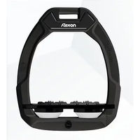 Produktbild von Flex-On Safe-On Sicherheitssteigbügel geneigt mit Grip in Schwarz/Schwarz/Weiß
