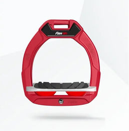 Flex-On Safe-On Sicherheitssteigbügel Incliné Grip für Kinder in Rot/Grau/Rot – Bild 1 von 1