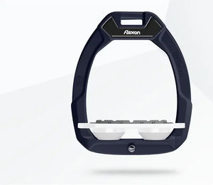 Flex-On Safe-On Sicherheitssteigbügel mit flachem Grip in Marine/Weiß/Weiß – Bild 1 von 1