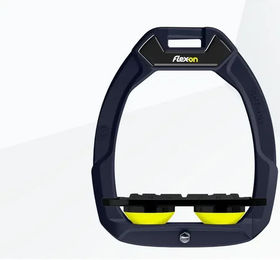 Flex-On Safe-On Sicherheitssteigbügel mit Flachgriff aus Aluminium in Schwarz/Gelb – Bild 1 von 1