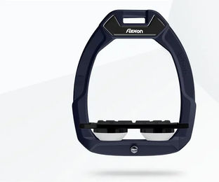 Flex-On Safe-On Sicherheitssteigbügel mit Flachgriff aus Aluminium in Schwarz/Weiß – Bild 1 von 1