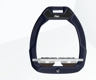 Flex-On Safe-On Sicherheitssteigbügel mit Flachgriff in Blau Grau Braun – Bild 1 von 1