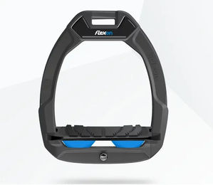 Flex-On Safe-On Sicherheitssteigbügel mit geneigtem Grip in Anthrazit Schwarz Blau – Bild 1 von 1