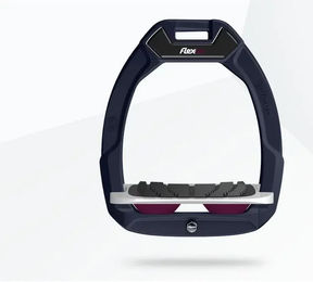Flex-On Safe-On Sicherheitssteigbügel mit Grip in Blau Grau Plum – Bild 1 von 1