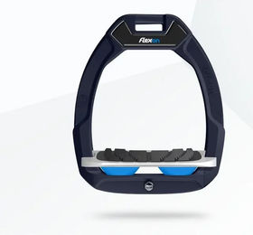 Flex-On Safe-On Sicherheitssteigbügel mit Neigegriff in Braun Grau Blau – Bild 1 von 1