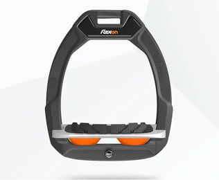 Flex-On Safe-On Sicherheitssteigbügel mit Neigung und Grip in Anthrazit Grau Orange – Bild 1 von 1