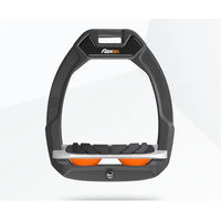 Produktbild von Flex-On Safe-On Sicherheitssteigbügel mit Neigung und Grip in Anthrazit Grau Orange