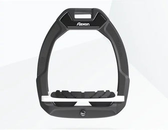 Flex-On Safe-On Sicherheitssteigbügel mit Neigung und Grip in Anthrazit Weiß Schwarz – Bild 1 von 1
