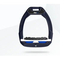 Produktbild von Flex-On Safe-On Sicherheitssteigbügel mit Neigung und Grip in Braun Weiß Blau