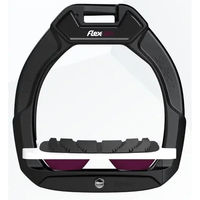 Produktbild von Flex-On Safe-On Sicherheitssteigbügel mit Neigung und Grip in Schwarz Weiß Lila