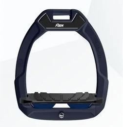 Flex-On Safe-On Sicherheitssteigbügel mit Neigungsgriff für Pferde in Grün/Schwarz/Marine – Bild 1 von 1