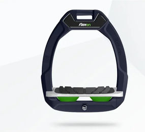 Flex-On Safe-On Sicherheitssteigbügel mit Neigungsgriff für Reiter in Blau/Grau/Grün – Bild 1 von 1