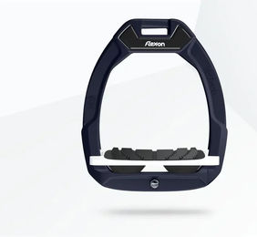 Flex-On Safe-On Sicherheitssteigbügel mit schrägem Grip in Marine Weiß Schwarz – Bild 1 von 1