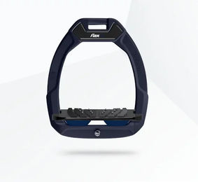 Flex-On Safe-On Sicherheitssteigbügel mit Ultra Grip für Pferde in Grün/Schwarz/Marine – Bild 1 von 1