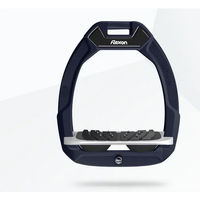 Produktbild von Flex-On Safe-On Sicherheitssteigbügel mit Ultra Grip für Reiter in Blau Grau Schwarz
