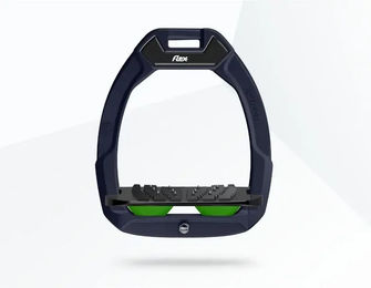 Flex-On Safe-On Sicherheitssteigbügel mit Ultra Grip für Reiter in Rot Schwarz Grün – Bild 1 von 1