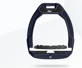 Flex-On Safe-On Sicherheitssteigbügel mit Ultra Grip für Reiter in Rot Weiß Schwarz – Bild 1 von 1