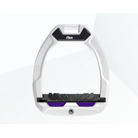 Produktbild von Flex-On Safe-On Sicherheitssteigbügel mit Ultra Grip für Reiter in Weiß Schwarz Violett