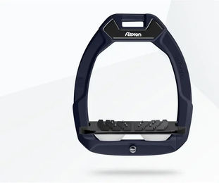 Flex-On Safe-On Sicherheitssteigbügel mit Ultra Grip in Blau Schwarz Weiß – Bild 1 von 1