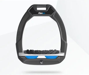 Flex-On Safe-On Sicherheitssteigbügel mit Ultra Grip Neigung in Anthrazit Grau Blau – Bild 1 von 1