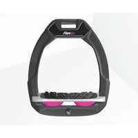 Produktbild von Flex-On Safe-On Sicherheitssteigbügel mit Ultra Grip Neigung in Anthrazit Grau Rosa