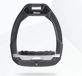 Flex-On Safe-On Sicherheitssteigbügel mit Ultra Grip Neigung in Anthrazit Grau Weiß – Bild 1 von 1