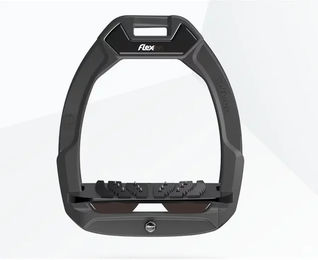 Flex-On Safe-On Sicherheitssteigbügel mit Ultra Grip Neigung in Anthrazit Schwarz Braun – Bild 1 von 1