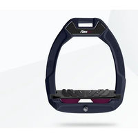 Produktbild von Flex-On Safe-On Sicherheitssteigbügel mit Ultra Grip Neigung in Blau Schwarz Lila