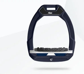 Flex-On Safe-On Sicherheitssteigbügel mit Ultra Grip Neigung in Bordeaux Grau Marine – Bild 1 von 1