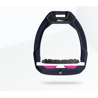 Produktbild von Flex-On Safe-On Sicherheitssteigbügel mit Ultra Grip Neigung in Bordeaux Weiß Rosa