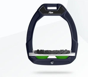 Flex-On Safe-On Sicherheitssteigbügel mit Ultra Grip Neigung in Braun Grau Grün – Bild 1 von 1