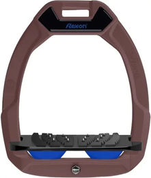 Flex-On Safe-On Sicherheitssteigbügel mit Ultra Grip Neigung in Braun Schwarz Blau – Bild 1 von 1