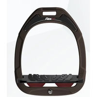 Produktbild von Flex-On Safe-On Sicherheitssteigbügel mit Ultra Grip Neigung in Braun/Schwarz/Bordeaux