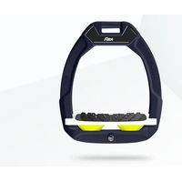 Produktbild von Flex-On Safe-On Sicherheitssteigbügel mit Ultra Grip Neigung in Braun Weiß Gelb