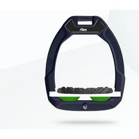 Produktbild von Flex-On Safe-On Sicherheitssteigbügel mit Ultra Grip Neigung in Braun Weiß Grün