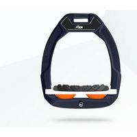 Produktbild von Flex-On Safe-On Sicherheitssteigbügel mit Ultra Grip Neigung in Braun Weiß Orange