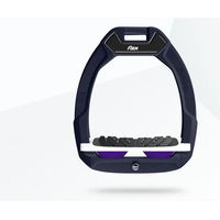 Produktbild von Flex-On Safe-On Sicherheitssteigbügel mit Ultra Grip Neigung in Braun Weiß Violett