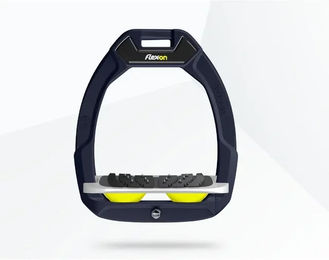 Flex-On Safe-On Sicherheitssteigbügel mit Ultra Grip Neigung in Grün Grau Gelb – Bild 1 von 1