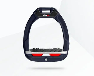 Flex-On Safe-On Sicherheitssteigbügel mit Ultra Grip Neigung in Grün Grau Rot – Bild 1 von 1