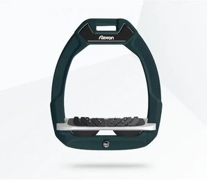 Flex-On Safe-On Sicherheitssteigbügel mit Ultra Grip Neigung in Grün/Grau/Schwarz – Bild 1 von 1
