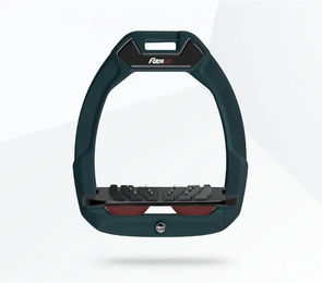 Flex-On Safe-On Sicherheitssteigbügel mit Ultra Grip Neigung in Grün/Schwarz/Bordeaux – Bild 1 von 1