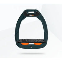 Produktbild von Flex-On Safe-On Sicherheitssteigbügel mit Ultra Grip Neigung in Grün Schwarz Orange