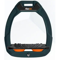 Produktbild von Flex-On Safe-On Sicherheitssteigbügel mit Ultra Grip Neigung in Grün Schwarz Orange