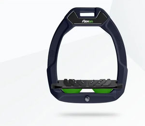 Flex-On Safe-On Sicherheitssteigbügel mit Ultra Grip Neigung in Marine Schwarz Grün – Bild 1 von 1