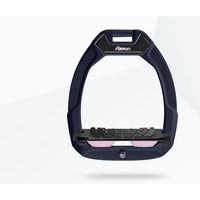 Produktbild von Flex-On Safe-On Sicherheitssteigbügel mit Ultra Grip Neigung in Marine Schwarz Hellrosa